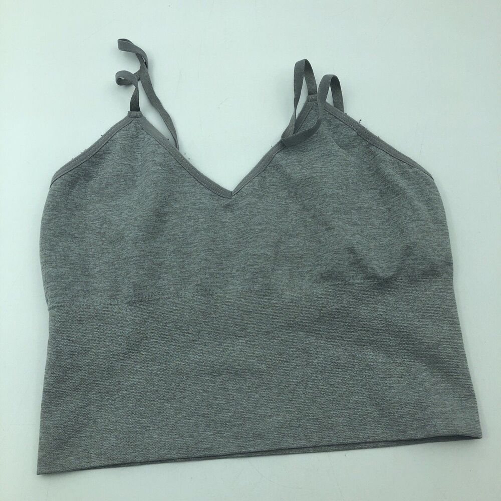 Marilyn Monroe Bra Gray Sports Bra Top Size Large L